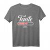 Tante lädt Ladebalken T-Shirt – Humorvolles Schwangerschafts- und Babyfreude-Shirt für Familien und Tanten