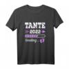Damen T-Shirt 'Tante 2022 Loading' – Lustiges Outfit für werdende Tanten zur Schwangerschaftsankündigung & Geburt 2022