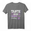 Damen T-Shirt 'Tante 2022 Loading' – Lustiges Outfit für werdende Tanten zur Schwangerschaftsankündigung & Geburt 2022