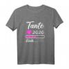 Damen Tante Loading 2020 Werdende Patentante Geschenk T-Shirt – Lustiges Schwangerschafts-Outfit für Schwester & Familie