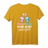 Pink Or Blue Your Aunt Loves You - Lustiges Baby Shower T-Shirt für Tante, Onkel, Patenonkel & Familie als Geschenk zur Geburt, Taufe oder Schwangerschaft