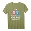 Pink Or Blue Your Aunt Loves You - Lustiges Baby Shower T-Shirt für Tante, Onkel, Patenonkel & Familie als Geschenk zur Geburt, Taufe oder Schwangerschaft