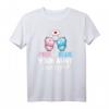 Pink Or Blue Your Aunt Loves You - Lustiges Baby Shower T-Shirt für Tante, Onkel, Patenonkel & Familie als Geschenk zur Geburt, Taufe oder Schwangerschaft