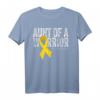 Tante of a Warrior Childhood Cancer T-Shirt – Unterstützung und Bewusstsein für Kinderkrebs, ideal für Überlebende, Angehörige und Pflegepersonal