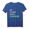 Aunt Woman Bad Influence Tante T-Shirt – Lustiges Geschenk für Tanten zum Geburtstag, Weihnachten & Familienfest