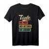 Damen Tante Die Frau Der Mythos Die Legende Geschenk T-Shirt - Lustiges Vintage Motiv für Taufe, Firmung & Geburtstag