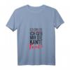 Damen Ich Bin Die Ich Geb Mir Die Kante Tante T-Shirt mit V-Ausschnitt - Lustiges Trink- und Partyoutfit für Frauen bei Familienfesten