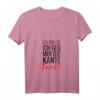 Damen Ich Bin Die Ich Geb Mir Die Kante Tante T-Shirt mit V-Ausschnitt - Lustiges Trink- und Partyoutfit für Frauen bei Familienfesten
