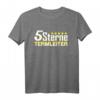 5 Sterne Teamleiter T-Shirt – Witziges Bürogeschenk für Vorgesetzte, Kollegen und als Dankeschön zu Weihnachten oder Geburtstag