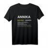 Lustiges Annika T-Shirt mit Name & Spruch – Personalisiertes Geschenk für Frauen, Geburtstag, Weihnachten & Muttertag