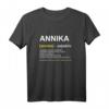 Lustiges Annika T-Shirt mit Name & Spruch – Personalisiertes Geschenk für Frauen, Geburtstag, Weihnachten & Muttertag