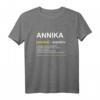 Lustiges Annika T-Shirt mit Name & Spruch – Personalisiertes Geschenk für Frauen, Geburtstag, Weihnachten & Muttertag