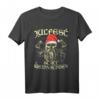 Julfest Statt Weihnachten Wikinger & Odin T-Shirt - Nordische Mythologie Festival Outfit mit Totenkopf & Weihnachtsmann-Mütze