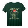 Julfest Statt Weihnachten Wikinger & Odin T-Shirt - Nordische Mythologie Festival Outfit mit Totenkopf & Weihnachtsmann-Mütze