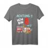 Kinder ich bin 8 Geburtstag Feuerwehr Einsatzleiter T-Shirt - Lustiges Geschenk für Feuerwehrfans zum 8. Geburtstag, perfekt für Party und Feier
