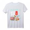 Kinder ich bin 8 Geburtstag Feuerwehr Einsatzleiter T-Shirt - Lustiges Geschenk für Feuerwehrfans zum 8. Geburtstag, perfekt für Party und Feier