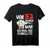 Witziges Herren T-Shirt zum 52. Geburtstag – Vor 52 Jahren war ich mal der Schnellste, Perfekt für Party & Geschenk für Männer, Papa, Ehemann, Opa