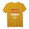 Vorsicht Vor Dem Frauchen Der Hund Ist Harmlos - Lustiges Hundespruch T-Shirt für Hundeliebhaberinnen, perfekte Geschenkidee zu Geburtstag & Weihnachten