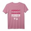 Vorsicht Vor Dem Frauchen Der Hund Ist Harmlos - Lustiges Hundespruch T-Shirt für Hundeliebhaberinnen, perfekte Geschenkidee zu Geburtstag & Weihnachten