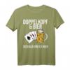 Doppelkopf und Bier deshalb bin ich hier T-Shirt – Lustiges Kartenspiel Shirt für Doppelkopf-Fans und Rentner zum Geburtstag, Weihnachten oder Turnier