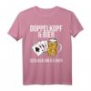 Doppelkopf und Bier deshalb bin ich hier T-Shirt – Lustiges Kartenspiel Shirt für Doppelkopf-Fans und Rentner zum Geburtstag, Weihnachten oder Turnier