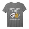 Doppelkopf und Bier deshalb bin ich hier T-Shirt – Lustiges Kartenspiel Shirt für Doppelkopf-Fans und Rentner zum Geburtstag, Weihnachten oder Turnier