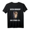 Guten Morgen? Ganz Dünnes Eis Kaffee Spruch Eulen T-Shirt - Lustiges Motiv für Morgenmuffel, Frühaufsteher & Geschenkideen für Familie & Freunde