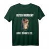 Guten Morgen? Ganz Dünnes Eis Kaffee Spruch Eulen T-Shirt - Lustiges Motiv für Morgenmuffel, Frühaufsteher & Geschenkideen für Familie & Freunde