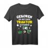 Kinder T-Shirt 'Geboren um mit Papa Traktor zu fahren' – Perfektes Geschenk für kleine Landwirte und Bauernhof-Fans