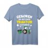 Kinder T-Shirt 'Geboren um mit Papa Traktor zu fahren' – Perfektes Geschenk für kleine Landwirte und Bauernhof-Fans