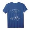 In Gedanken am Meer - Norddeutschland Leuchtturm Heimatliebe T-Shirt für Küstenliebhaber & Nordsee-Fans