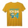 Kinder Ninja 4. Geburtstag - Achtung Ich bin Vier T-Shirt, lustiges Geschenk für Geburtstagskinder, Ninja Fans & Kinderparty