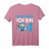 Kinder Ninja 4. Geburtstag - Achtung Ich bin Vier T-Shirt, lustiges Geschenk für Geburtstagskinder, Ninja Fans & Kinderparty