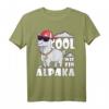 Cooles Alpaka mit Mütze und Brille - Lustiges Tier-T-Shirt für Kinder, Jugendliche & Hipster mit Lama-Hut Motiv