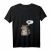 Damen Cooler Waschbär Statement T-Shirt mit Nöö Spruch - Tier Raccoon V-Ausschnitt, ideales Geschenk für Geburtstag & Weihnachten