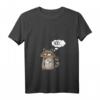 Damen Cooler Waschbär Statement T-Shirt mit Nöö Spruch - Tier Raccoon V-Ausschnitt, ideales Geschenk für Geburtstag & Weihnachten