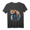 Roter Panda Kunst Motiv Tier T-Shirt – Perfektes Geschenk für Tierliebhaber und Freunde
