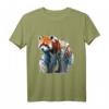 Roter Panda Kunst Motiv Tier T-Shirt – Perfektes Geschenk für Tierliebhaber und Freunde
