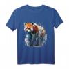 Roter Panda Kunst Motiv Tier T-Shirt – Perfektes Geschenk für Tierliebhaber und Freunde