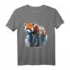 Roter Panda Kunst Motiv Tier T-Shirt – Perfektes Geschenk für Tierliebhaber und Freunde