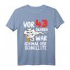 Lustiges Herren T-Shirt für den 43. Geburtstag - Vor 43 Jahren war ich mal der Schnellste, perfektes Geschenk für Männer, Papa, Ehemann & Opa