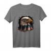 Amerikanisches Flagge und Adler USA T-Shirt – Patriotisches Design für den 4. Juli, USA-Urlaub & Nationalstolz