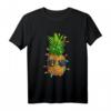 Lustiges Weihnachts-T-Shirt mit Ananas, Sonnenbrille & Palmen - Tropisches Urlaubs-Design für Weihnachten