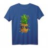 Lustiges Weihnachts-T-Shirt mit Ananas, Sonnenbrille & Palmen - Tropisches Urlaubs-Design für Weihnachten