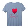 Valentinstag Geschenk für Sie - Herz Luftballon Rot und Liebe T-Shirt als romantische Überraschung für Partnerin, Verlobte, Ehefrau