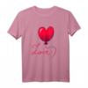 Valentinstag Geschenk für Sie - Herz Luftballon Rot und Liebe T-Shirt als romantische Überraschung für Partnerin, Verlobte, Ehefrau