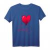Valentinstag Geschenk für Sie - Herz Luftballon Rot und Liebe T-Shirt als romantische Überraschung für Partnerin, Verlobte, Ehefrau