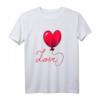 Valentinstag Geschenk für Sie - Herz Luftballon Rot und Liebe T-Shirt als romantische Überraschung für Partnerin, Verlobte, Ehefrau
