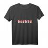 Damen Valentinstag Shirt mit Gnome Liebe – Lustiges V-Ausschnitt Shirt mit Herzen, Perfekt für Partner, Freunde & Familie