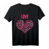 Love - Liebe - Herz Valentinstag Geschenkidee T-Shirt für Damen & Herren | Romantisches Motiv für Partner, Familie & besondere Anlässe